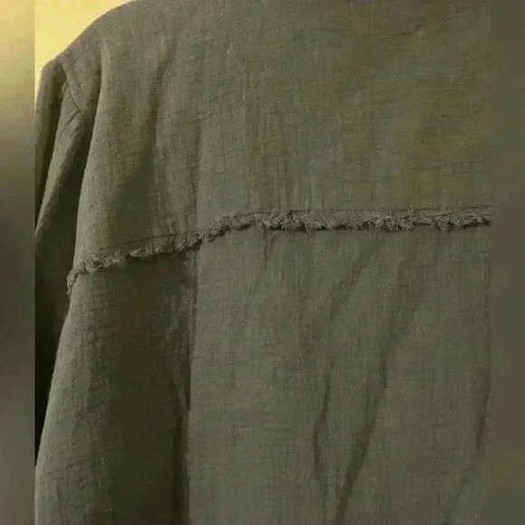 Peace Love World Bonus 100% cotton button up shirt size 2X (S114) - Picture 9 of 13